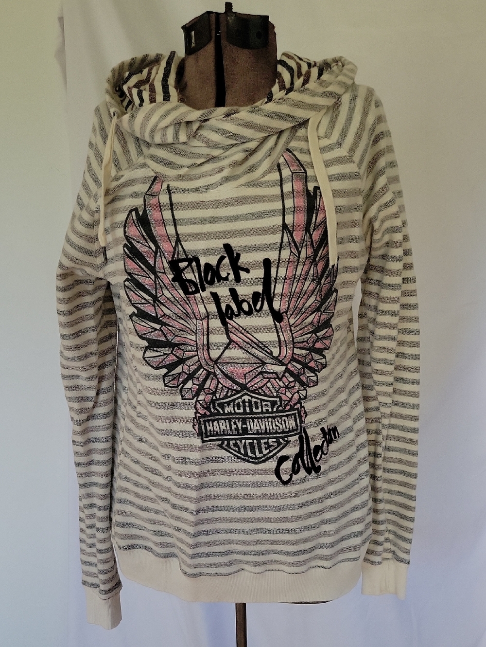 Harley-Davidson Black Label Sweater, Large, Gray/Cream